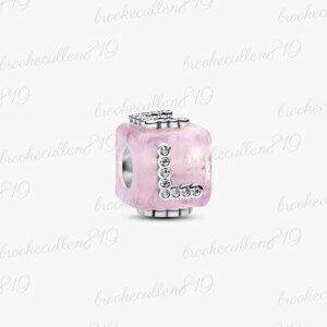 Pandora Pink Murano Glass Love Cube Charm